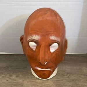 1977 Signed Original Don Post "Old Man" Latex Bald Face Mask Costume HTF